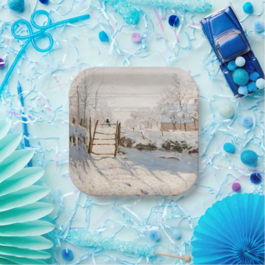 Claude Monet - The Magpie Pappteller (Party)