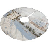 Claude Monet - The Magpie Polyester Weihnachtsbaumdecke (Schrägansicht)