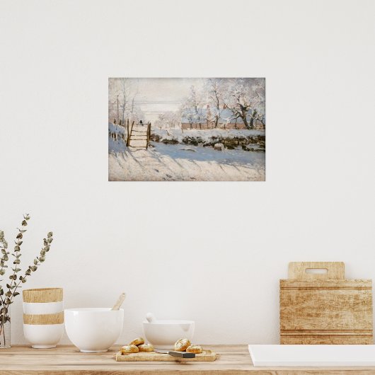 Claude Monet - The Magpie Poster (Küche)