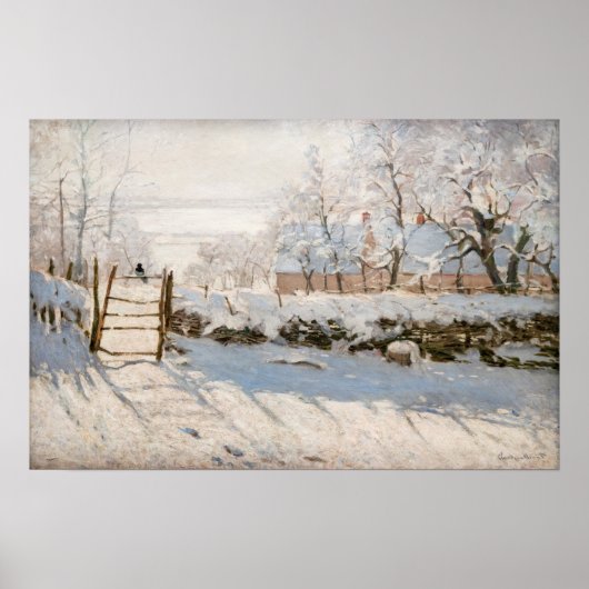 Claude Monet - The Magpie Poster (Vorne)