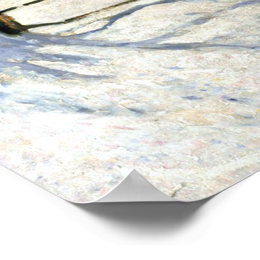 Claude Monet The Magpie Poster (Ecke)