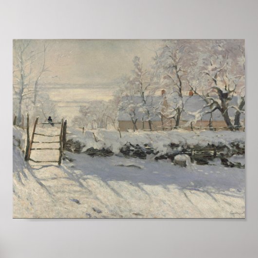 Claude Monet - The Magpie Poster (Vorne)