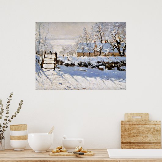 Claude Monet, The Magpie Poster (Küche)