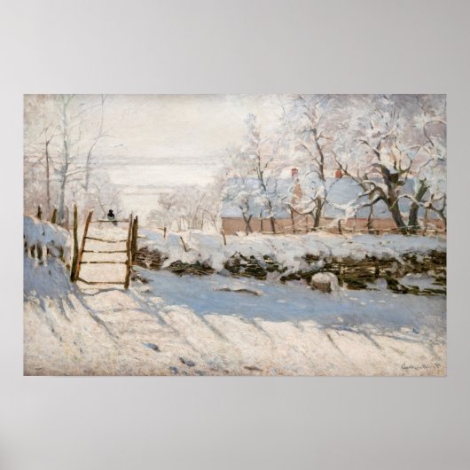 Claude Monet - The Magpie Poster (Vorne)