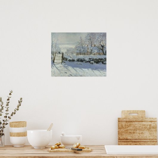 Claude Monet - The Magpie Poster (Küche)