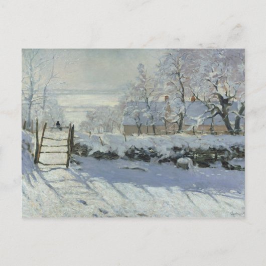 Claude Monet - The Magpie Postkarte (Vorderseite)