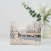 Claude Monet - The Magpie Postkarte (Stehend Vorderseite)