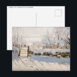 Claude Monet - The Magpie Postkarte<br><div class="desc">The Magpie / La Pie - Claude Monet,  Oil on Leinwand,  1868-1869</div>