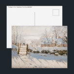 Claude Monet - The Magpie Postkarte<br><div class="desc">The Magpie / La Pie - Claude Monet,  Oil on Leinwand,  1868-1869</div>