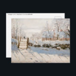 Claude Monet - The Magpie Postkarte<br><div class="desc">The Magpie / La Pie - Claude Monet,  Oil on Leinwand,  1868-1869</div>