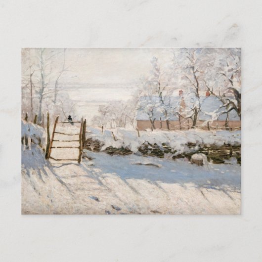 Claude Monet - The Magpie Postkarte (Vorderseite)