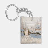 Claude Monet - The Magpie Schlüsselanhänger (Vorderseite links)