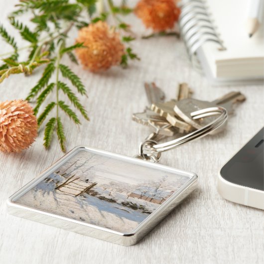 Claude Monet - The Magpie Schlüsselanhänger (Seite)