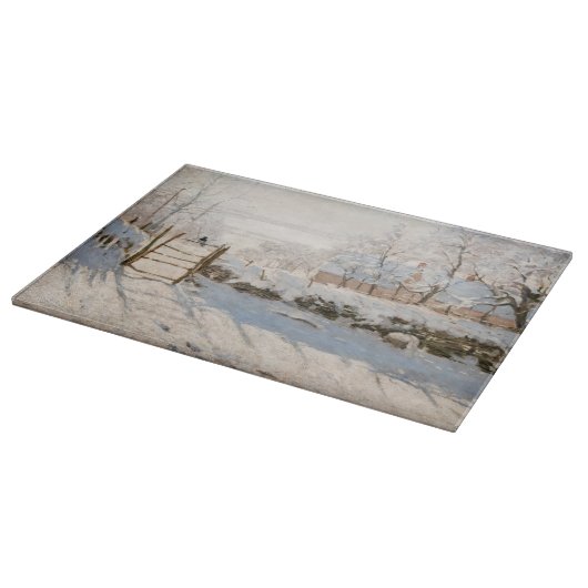 Claude Monet - The Magpie Schneidebrett (Ecke)