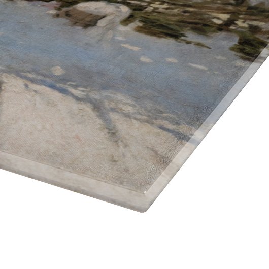 Claude Monet - The Magpie Schneidebrett (Ecke)