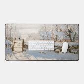 Claude Monet - The Magpie Schreibtischunterlage (Tastatur & Maus)