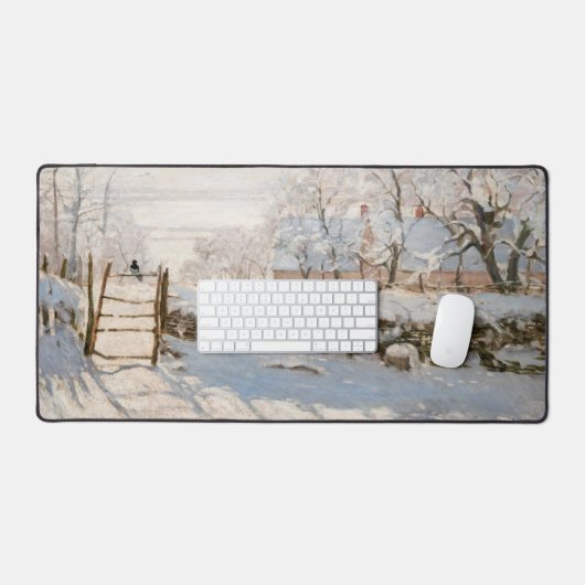 Claude Monet - The Magpie Schreibtischunterlage (Tastatur & Maus)