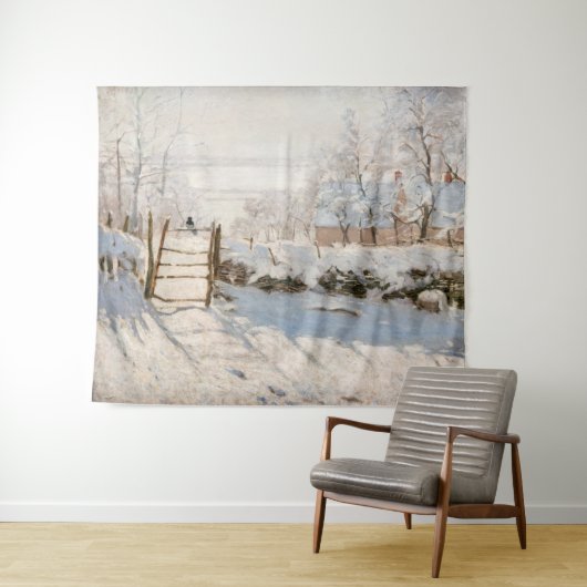 Claude Monet - The Magpie Wandteppich (Beispiel (Horizontal))