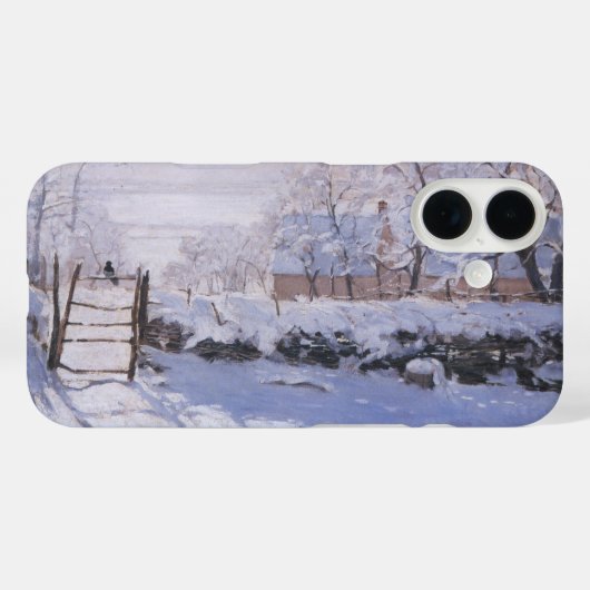 Claude Monet The Magpie Winter iPhone Case Bird (Rückseite (Horizontal))