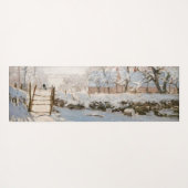 Claude Monet - The Magpie Yogamatte (Rückseite (Horizontal))
