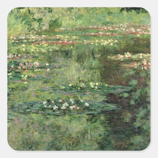 Claude Monet | The Wasserlilie Pond, 1904 Quadratischer Aufkleber (Vorderseite)