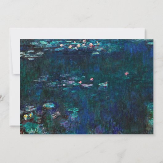 Claude Monet - The Water Lilies - grüne Reflexion (Vorderseite)