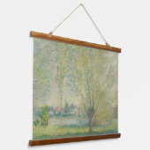 Claude Monet The Willows French Old Art Wood Wandteppich Mit Holzrahmen (Gewinkelt)