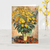Claude Monet: Topinambur Karte (Gelbe Blume)