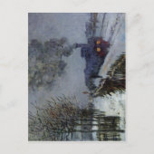 Claude Monet Train im Schnee 1875 Technique Oil Postkarte (Vorderseite)