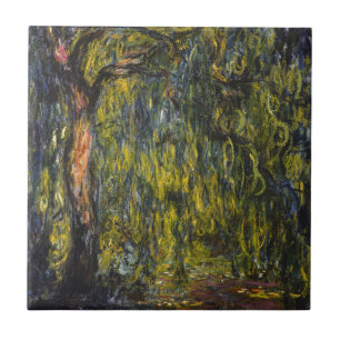 Claude Monet Trauerweide Impressionistische Kunst Fliese