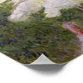 Claude Monet | Truthühner im Schloss von Rottembou Poster (Ecke)