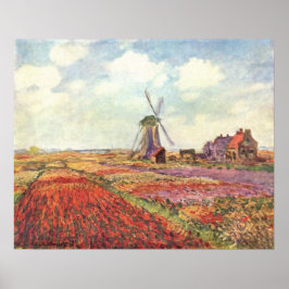 Claude Monet - Tulip Felder in Holland - 1886 Poster