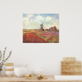 Claude Monet - Tulip Felder in Holland - 1886 Poster (Küche)