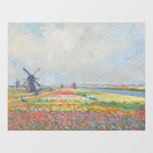 Claude Monet - Tulip Fields bei Den Haag Fensteraufkleber