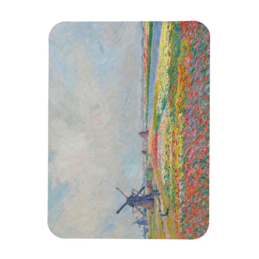 Claude Monet - Tulip Fields bei Den Haag Magnet (Vertikal)