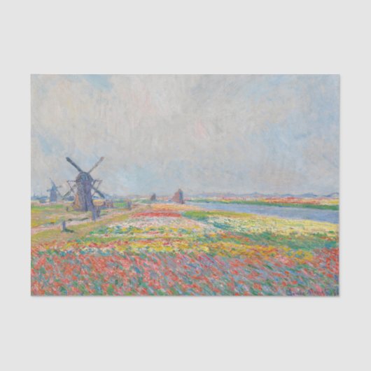 Claude Monet - Tulip Fields bei Den Haag Seidenpapier (Vorderseite)