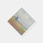 Claude Monet - Tulip Fields bei Den Haag Serviette (Ecke)