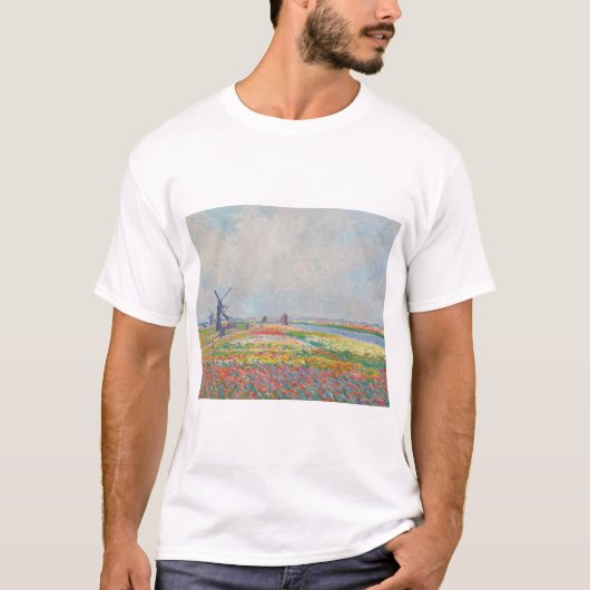 Claude Monet - Tulip Fields bei Den Haag T-Shirt (Vorderseite)