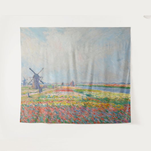 Claude Monet - Tulip Fields bei Den Haag Wandteppich (Vorderseite (Horizontal))