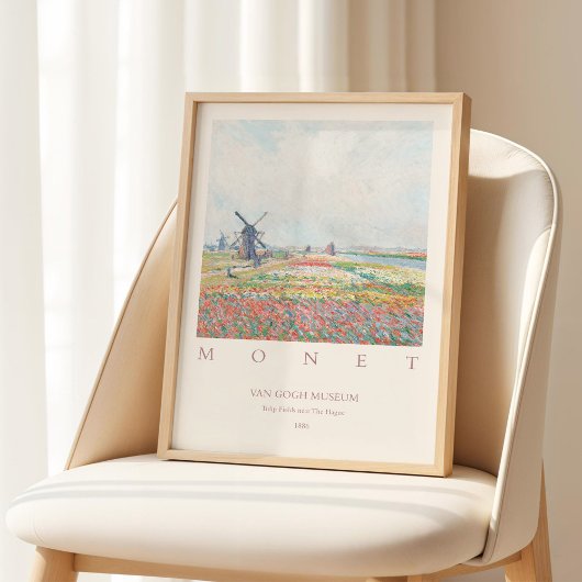 Claude Monet Tulip Fields Haag 1886 Poster