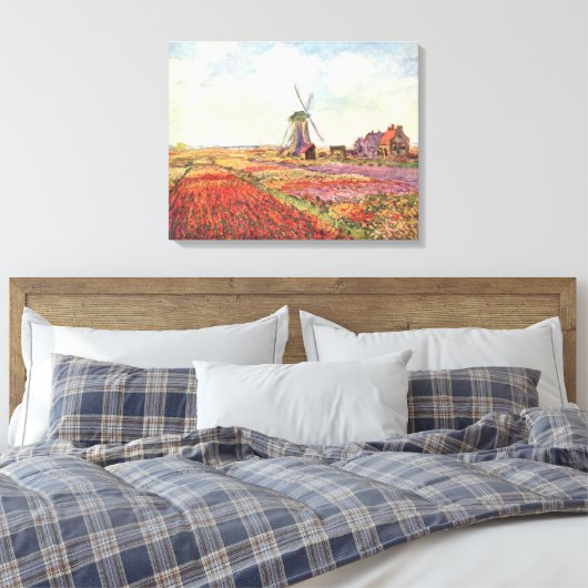Claude Monet – Tulip fields in Holland – 1886 Leinwanddruck (Insitu (Schlafzimmer))