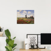 Claude Monet | Tulip Fields Rijnsburg Windmill Poster (Heimbüro)