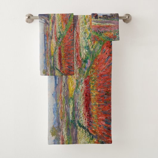 Claude Monet - Tulpenfeld in Holland Badhandtuch Set (Insitu)