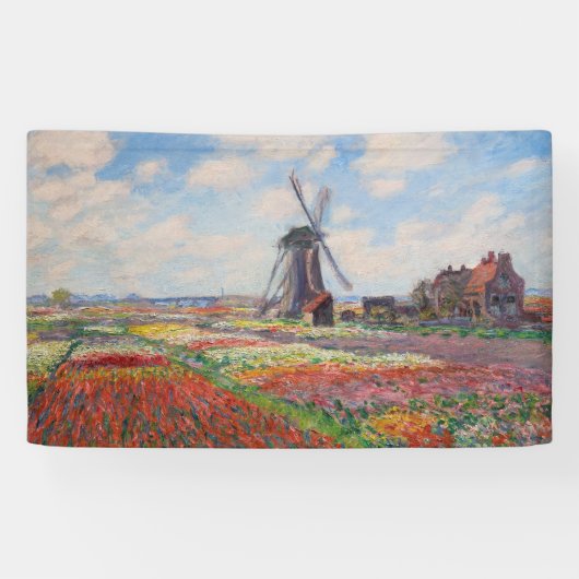 Claude Monet - Tulpenfeld in Holland Banner (Horizontal)