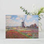 Claude Monet - Tulpenfeld in Holland Dankeskarte (Stehend Vorderseite)