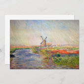 Claude Monet - Tulpenfeld in Holland Dankeskarte (Vorne/Hinten)