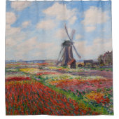 Claude Monet - Tulpenfeld in Holland Duschvorhang (Vorderseite)