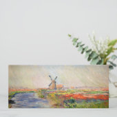 Claude Monet - Tulpenfeld in Holland Einladung (Stehend Vorderseite)
