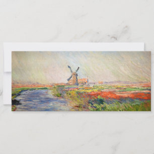 Claude Monet - Tulpenfeld in Holland Einladung
