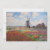Claude Monet - Tulpenfeld in Holland Einladung (Vorderseite)